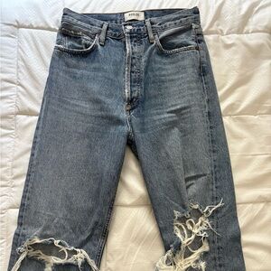 Agolde Classic Blue Denim Jeans